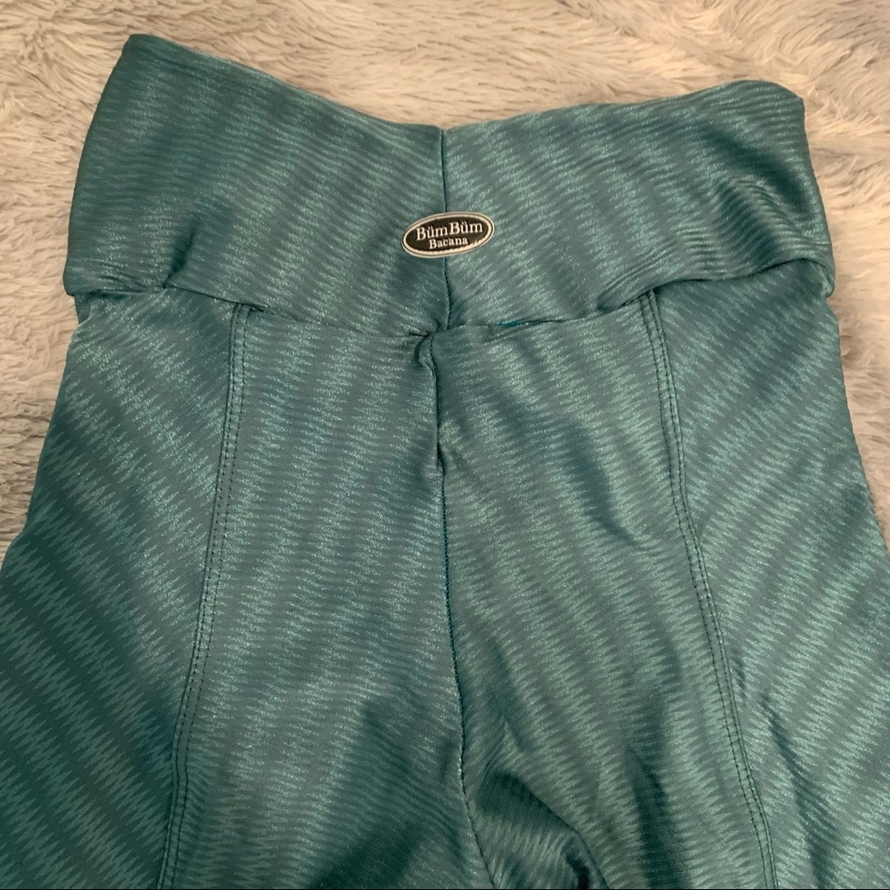 BumBum Bacana - Metallic Green Leggings